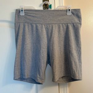 Gray biker shorts